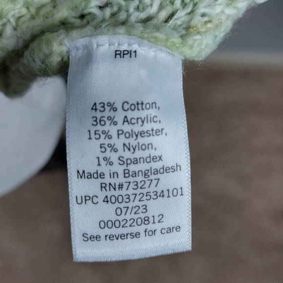 Women's Sweater By SO Good For Life 5 Layer Green Fall Fashion Wear Size Large - Picture 15 of 16